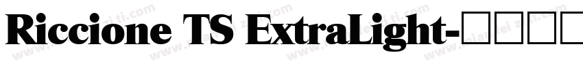 Riccione TS ExtraLight字体转换
